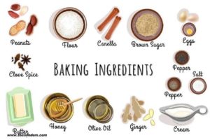 basic baking ingredients